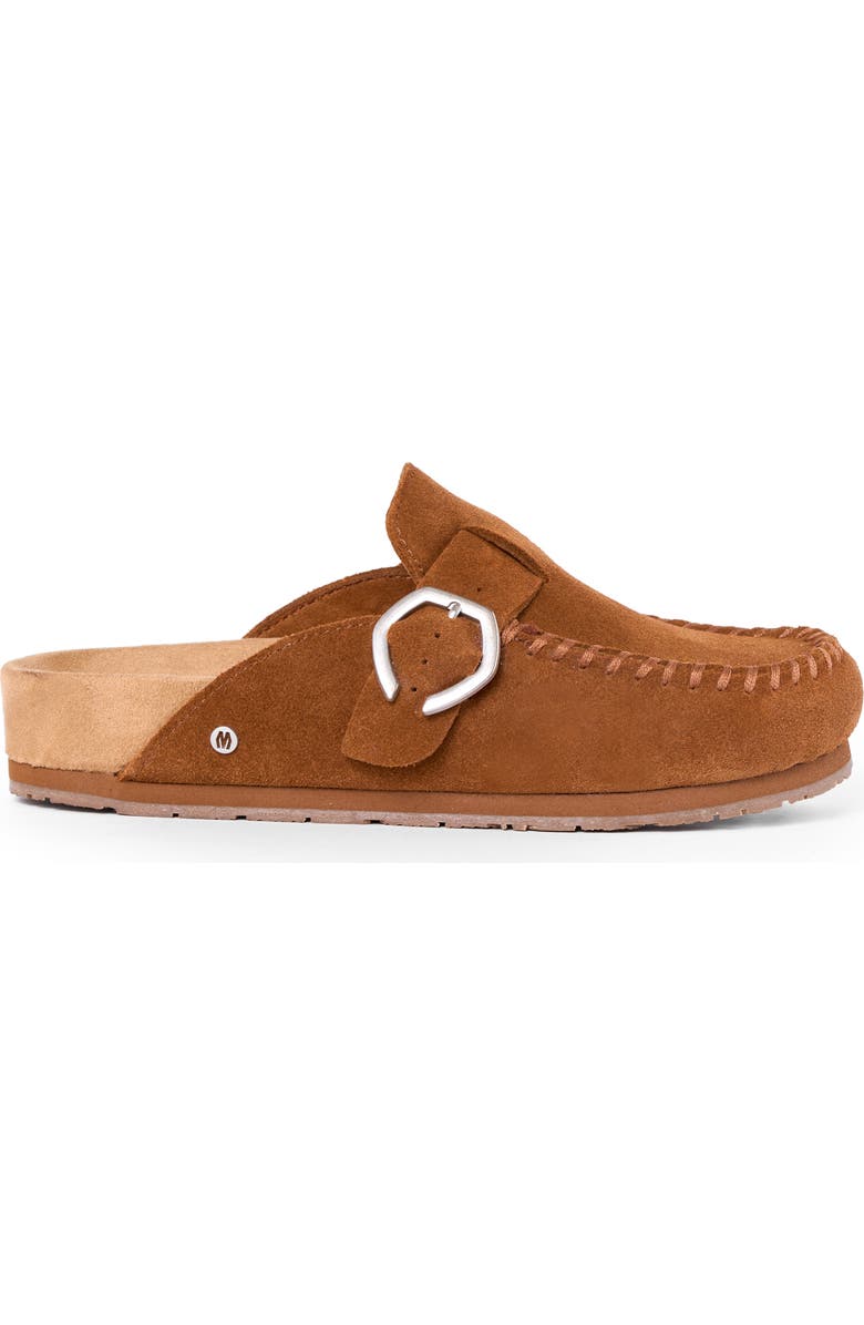 Minnetonka Buckle Clog, Alternate, color, Brown