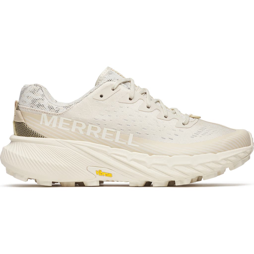 Merrell Agility Peak 5 Running Shoe In Eggshell