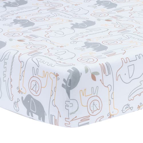 Lambs & Ivy Jungle Story 3-piece Infant Safari Baby Crib Bedding Set In Multi