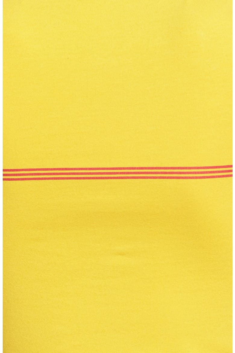 'DHL' Graphic Print Long Tee, Alternate, color, YELLOW / PRINT