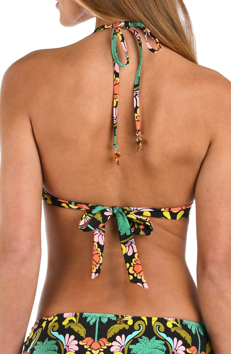 Sunshine 79 Mirage Banded Bikini Top, Alternate, color, Black Multi