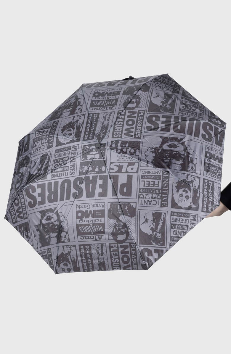 PLEASURES Newsprint Umbrella, Alternate, color,