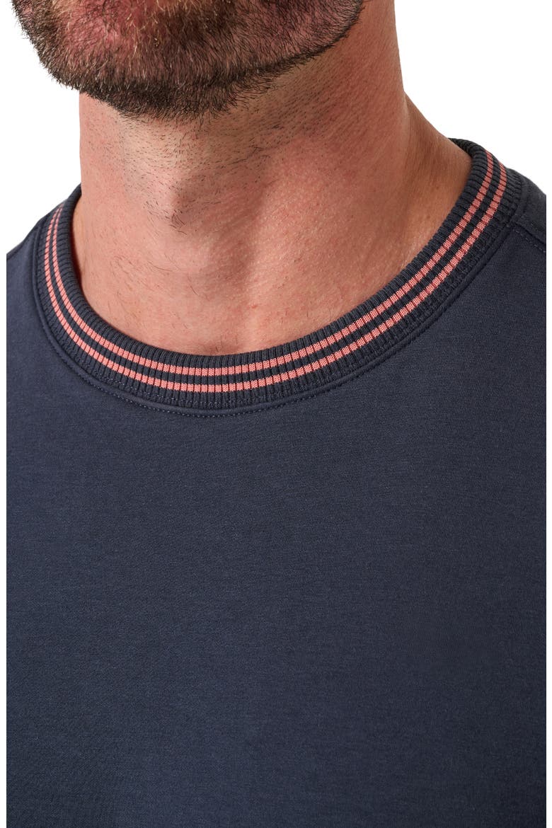Social Club Contrast Stripe Sweatshirt, Alternate, color, TOTAL ECLIPSE