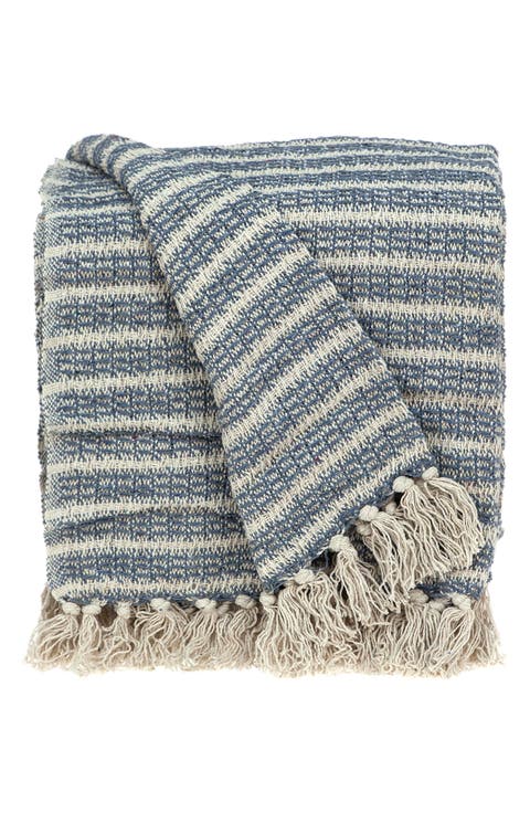 Simone Striped Throw Blanket