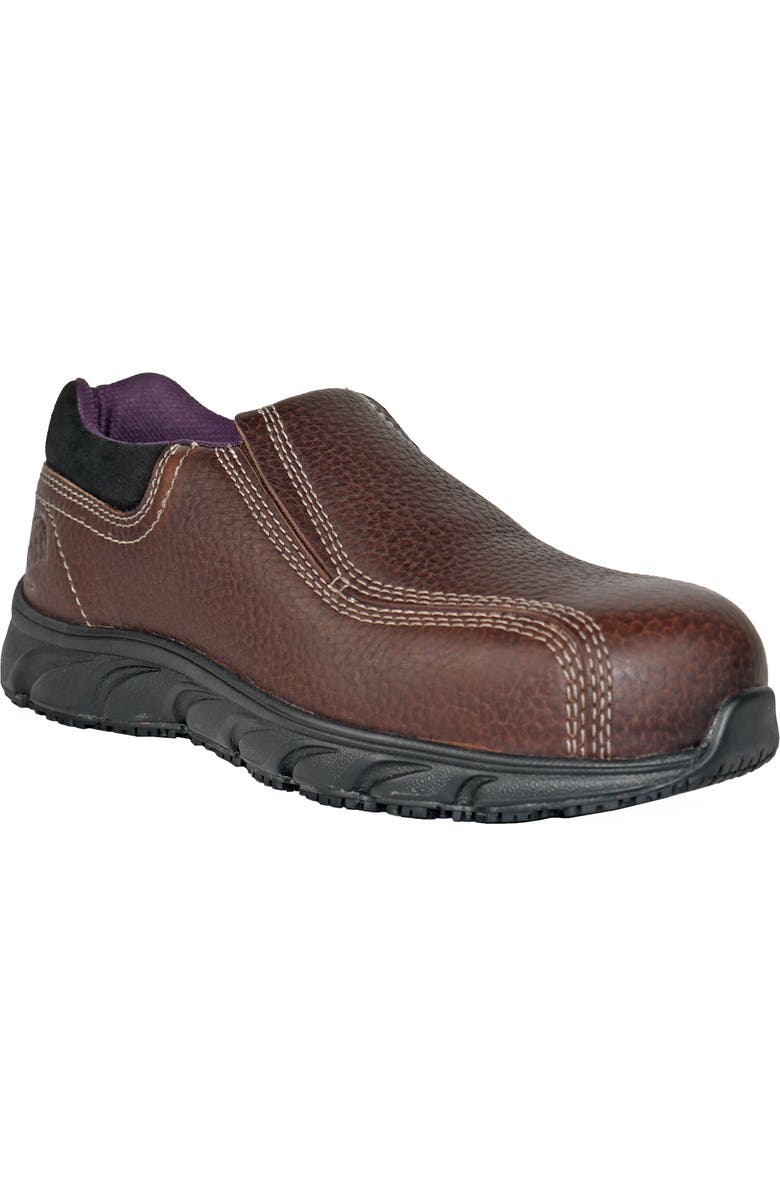 Hoss Boot Company HOSS Transfer SD Womens Composite Toe Static Dissipative Work Shoe, Main, color, Brown