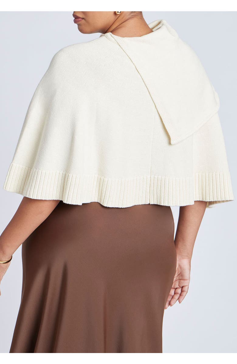 ELOQUII Button Detail Sweater Poncho, Alternate, color, Dew
