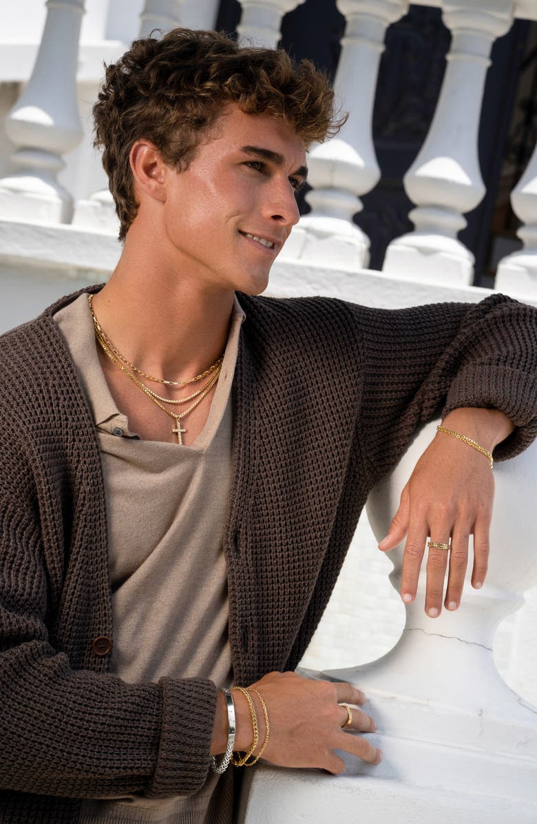 Bony Levy Men's 14K Gold Chain Bracelet, Alternate, color, 14K White Gold