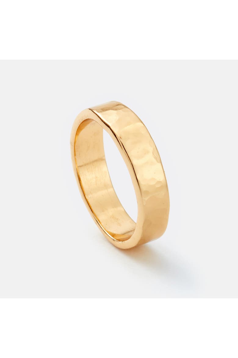 Golden Orbit Hammered Ring, Alternate, color, Gold