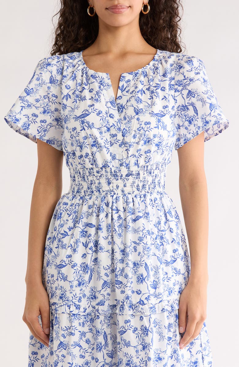 SUGARLIPS Viridinia Cotton Eyelet Maxi Dress, Alternate, color, Burgundy-Multi