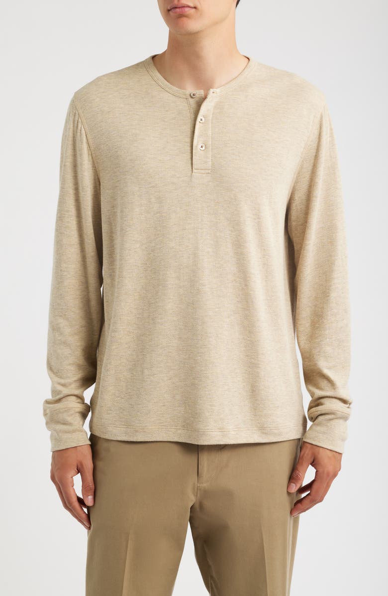 Vince Long Sleeve Pima Cotton & Modal Henley, Main, color,