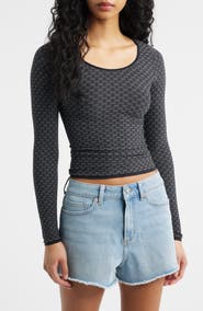 Free People Love Letter Long Sleeve Top