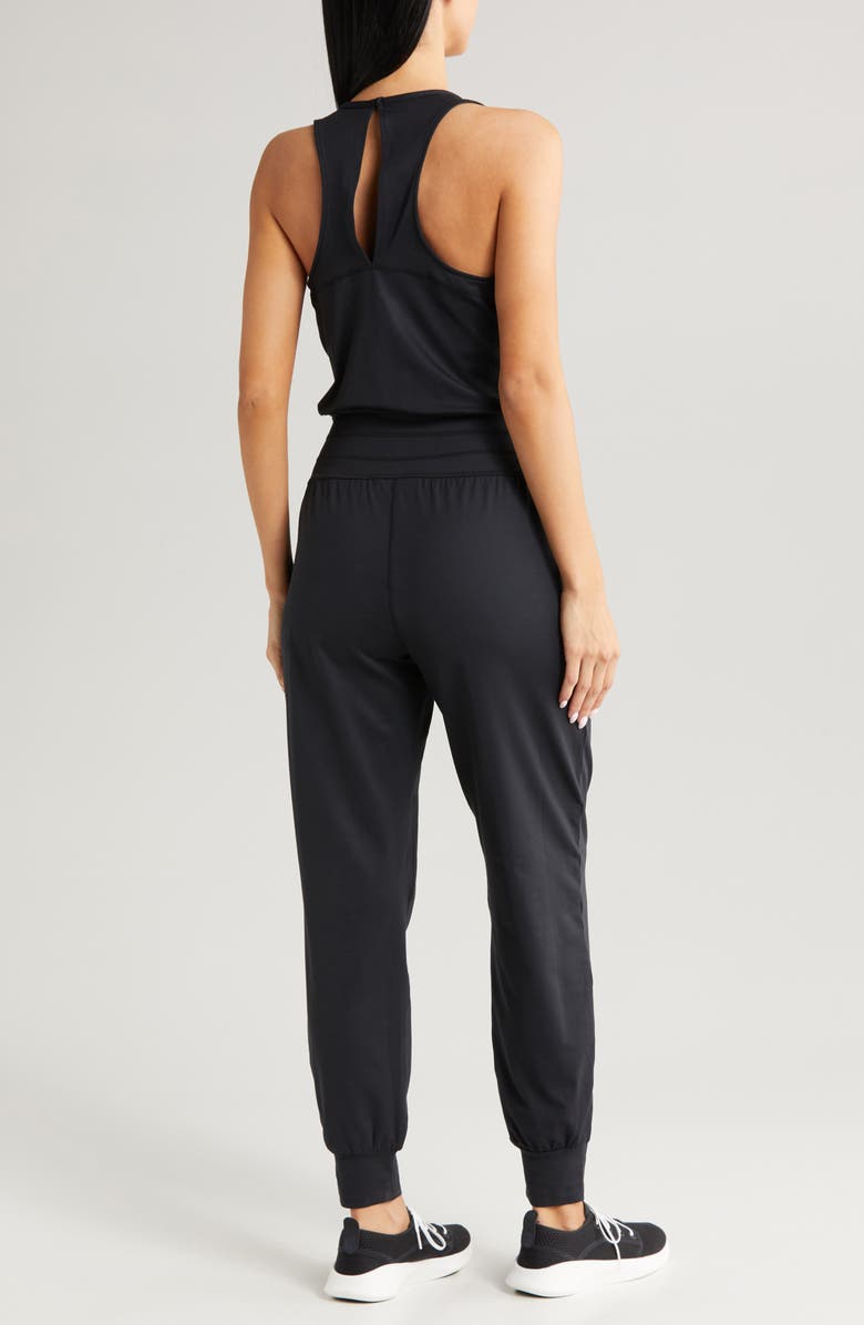 Sweaty Betty Gaia Yoga Jumpsuit, Alternate, color, Black