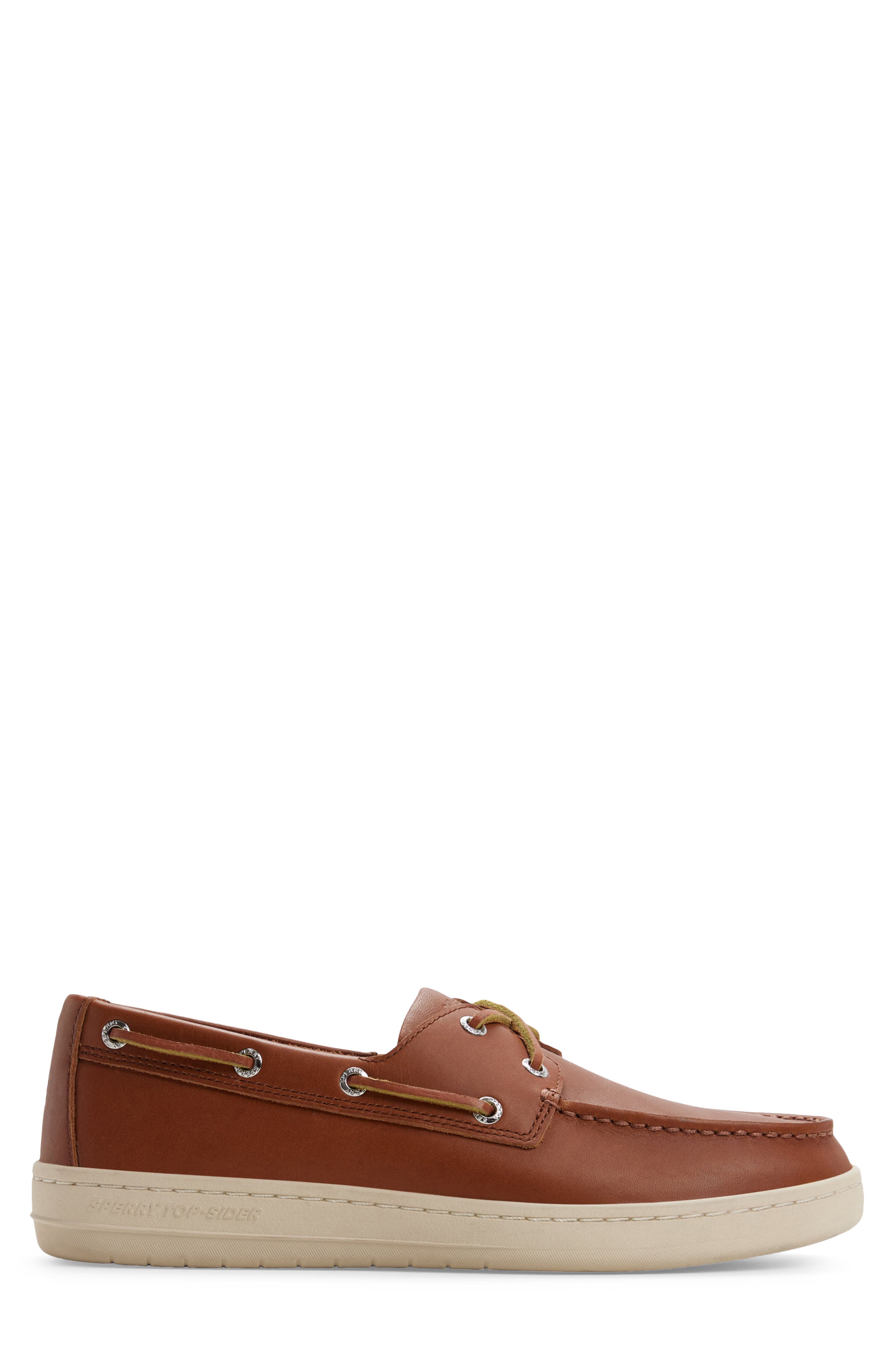 Sperry Strake 2-Eye Boat Shoe, Alternate, color, Tan