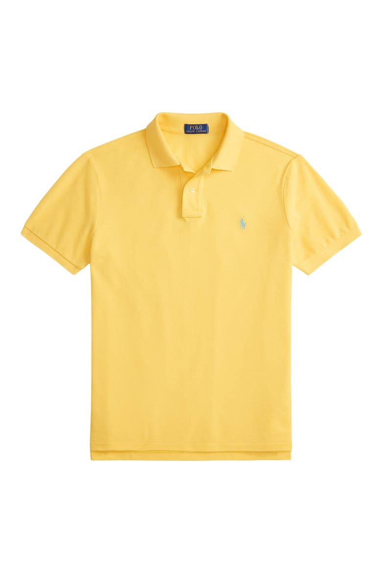 The Iconic Cotton Mesh Polo, Alternate, color, SUNFISH YELLOW/ C7109