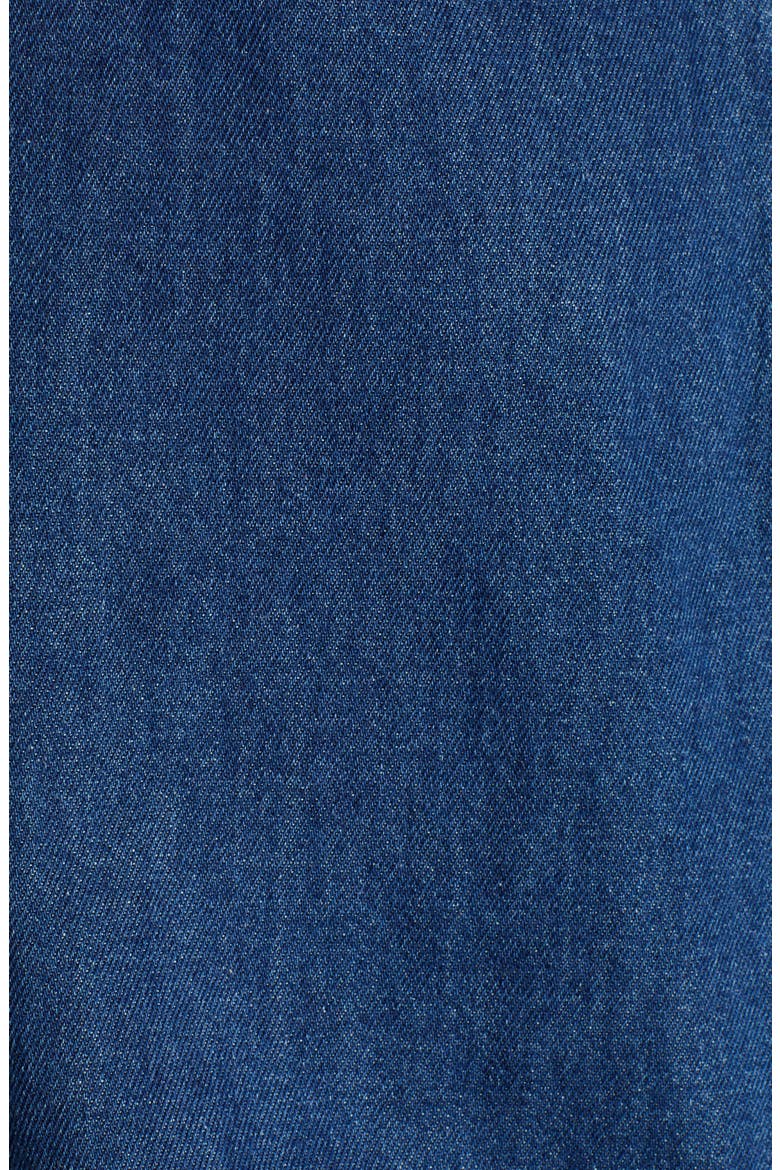 Flavia Flounce Sleeve Chambray Shirt, Alternate, color, MEDIUM BLUE DENIM