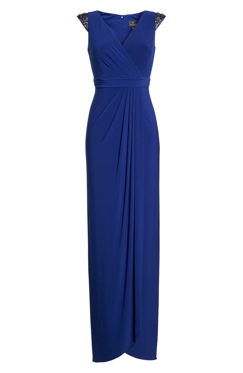 Adrianna Papell Jersey Gown, Alternate, color, 