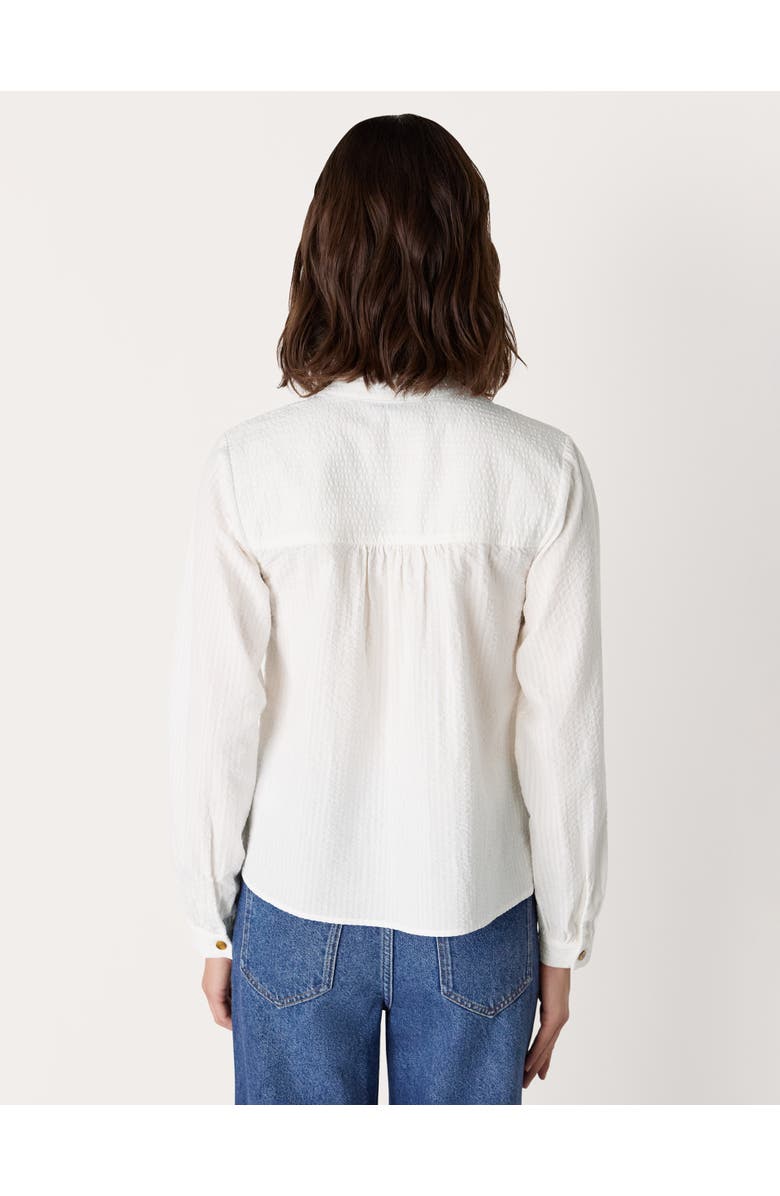 Whistles Textured Frill Shirt, Alternate, color, White