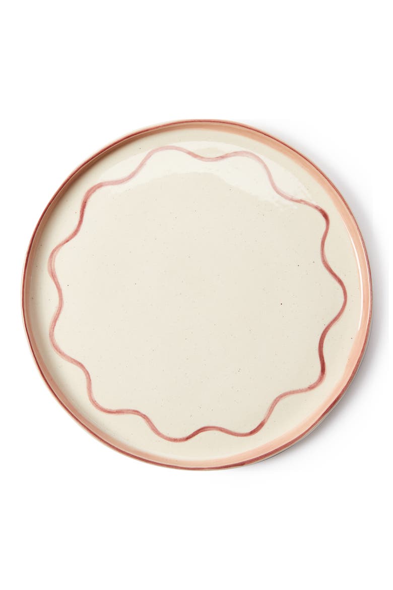 Hand Painted Salad Plate, Main, color, WHITE