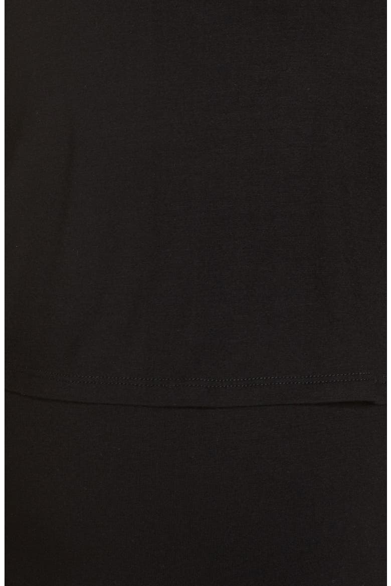 Maternity/Nursing Layered Sleep Tank, Alternate, color, BLACK