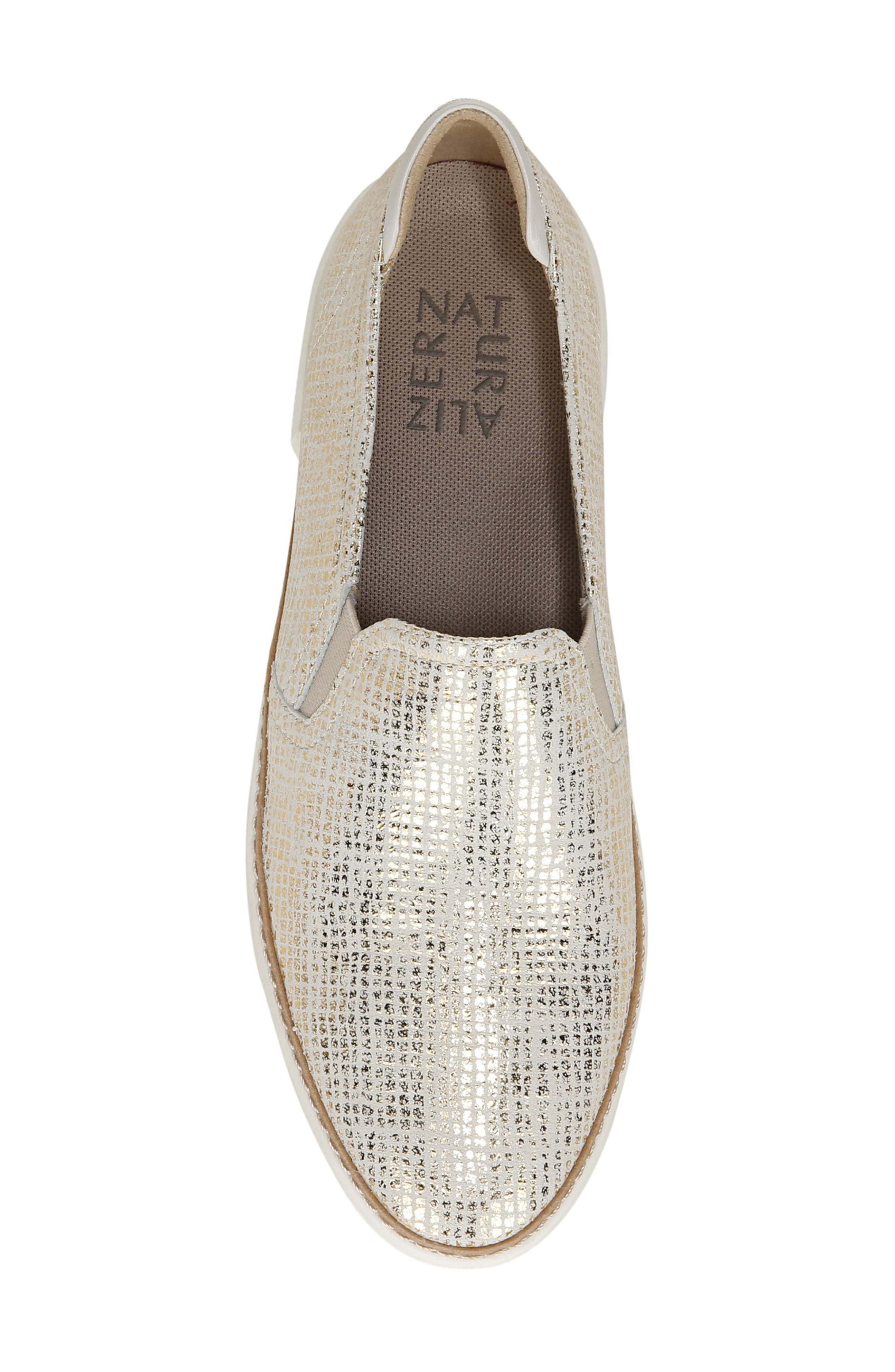 Jade Slip-On Sneaker, Alternate, color, GOLD LEATHER