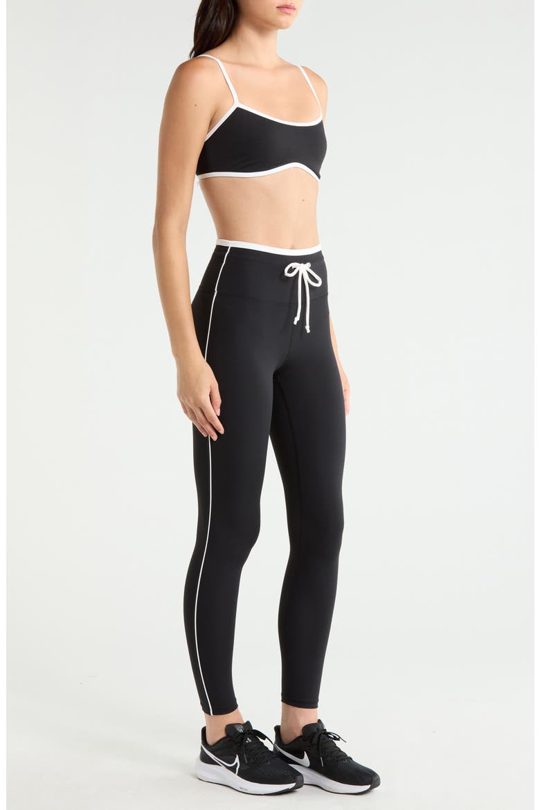 Sport Sprint Performance Leggings, Alternate, color, BLACK/WHITE