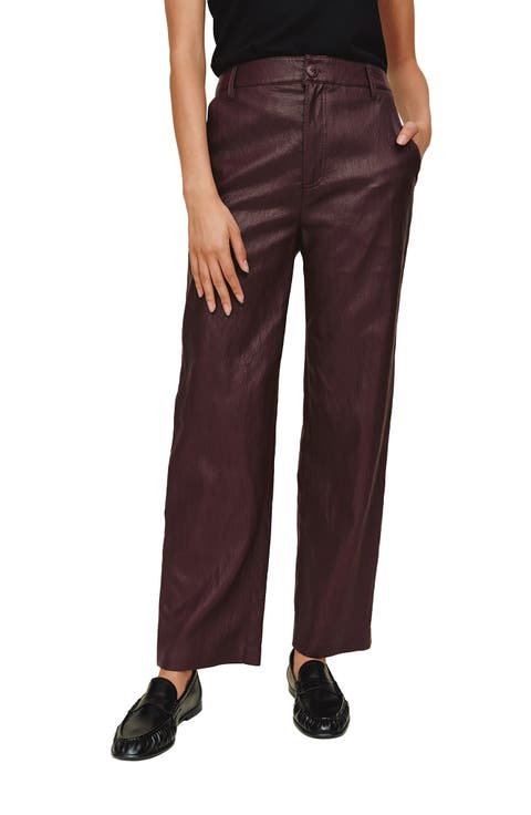 High Waist Faux Leather Pants
