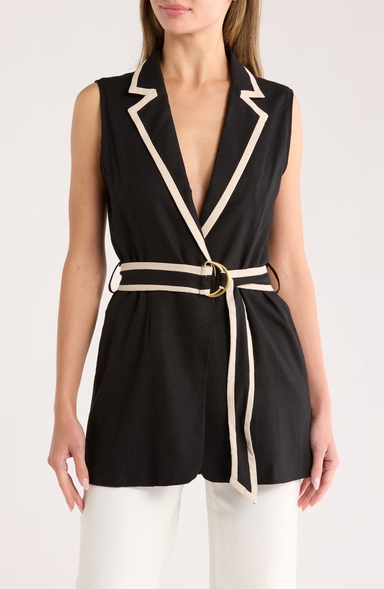 Belted Longline Vest