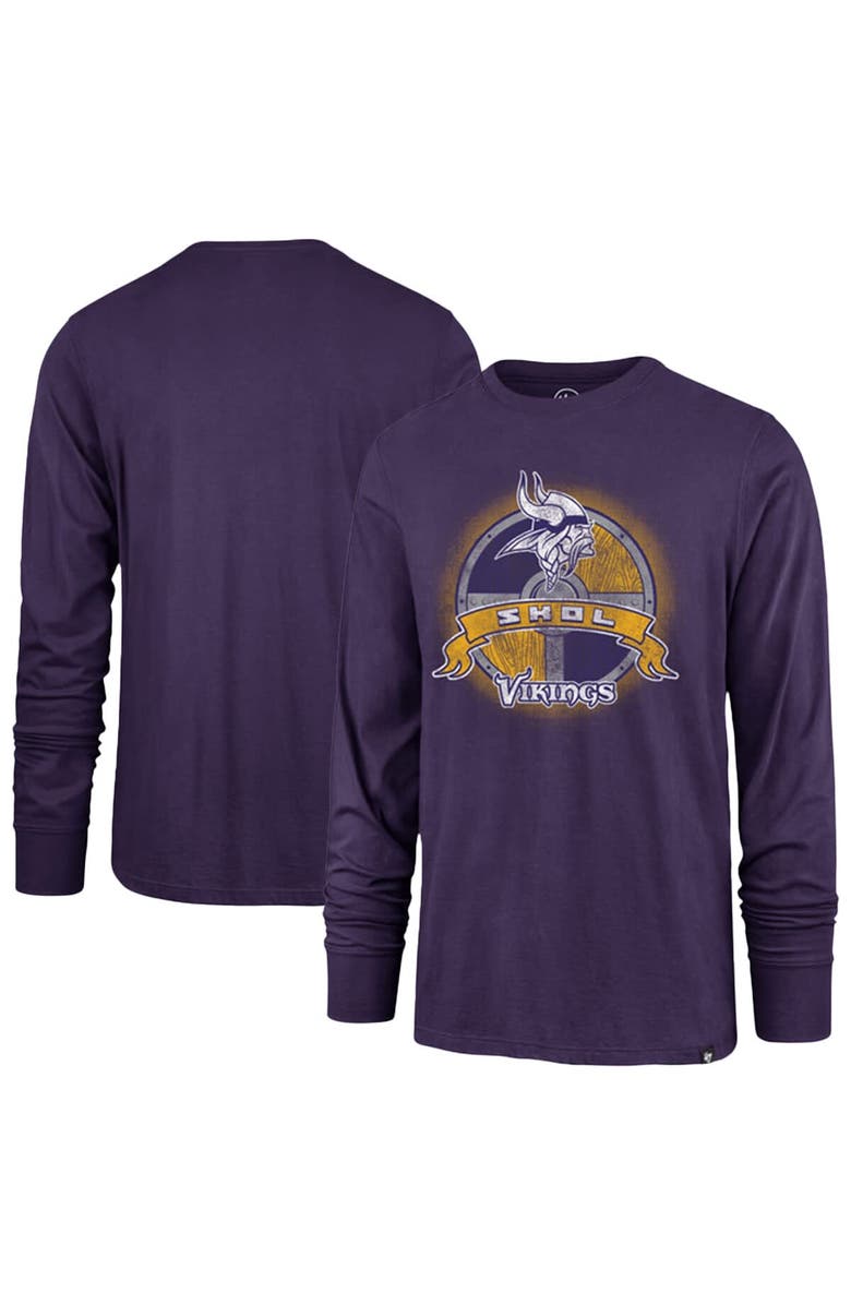 '47 Men's '47 Purple Minnesota Vikings Regional Super Rival Long Sleeve T-Shirt, Main, color, 
