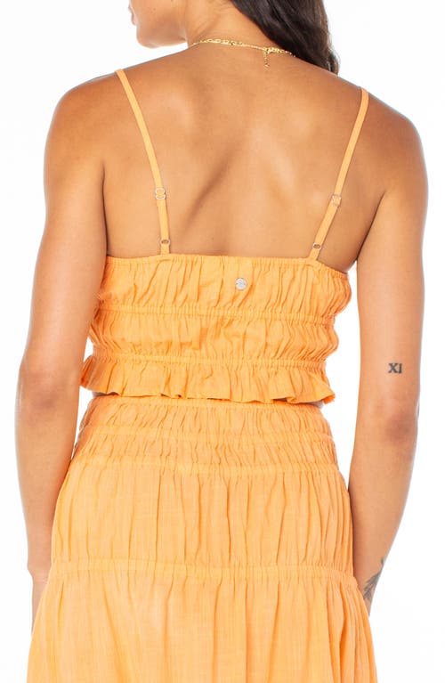 ROXY ROXY SUNSET MIST II SHIRRED CROP CAMISOLE