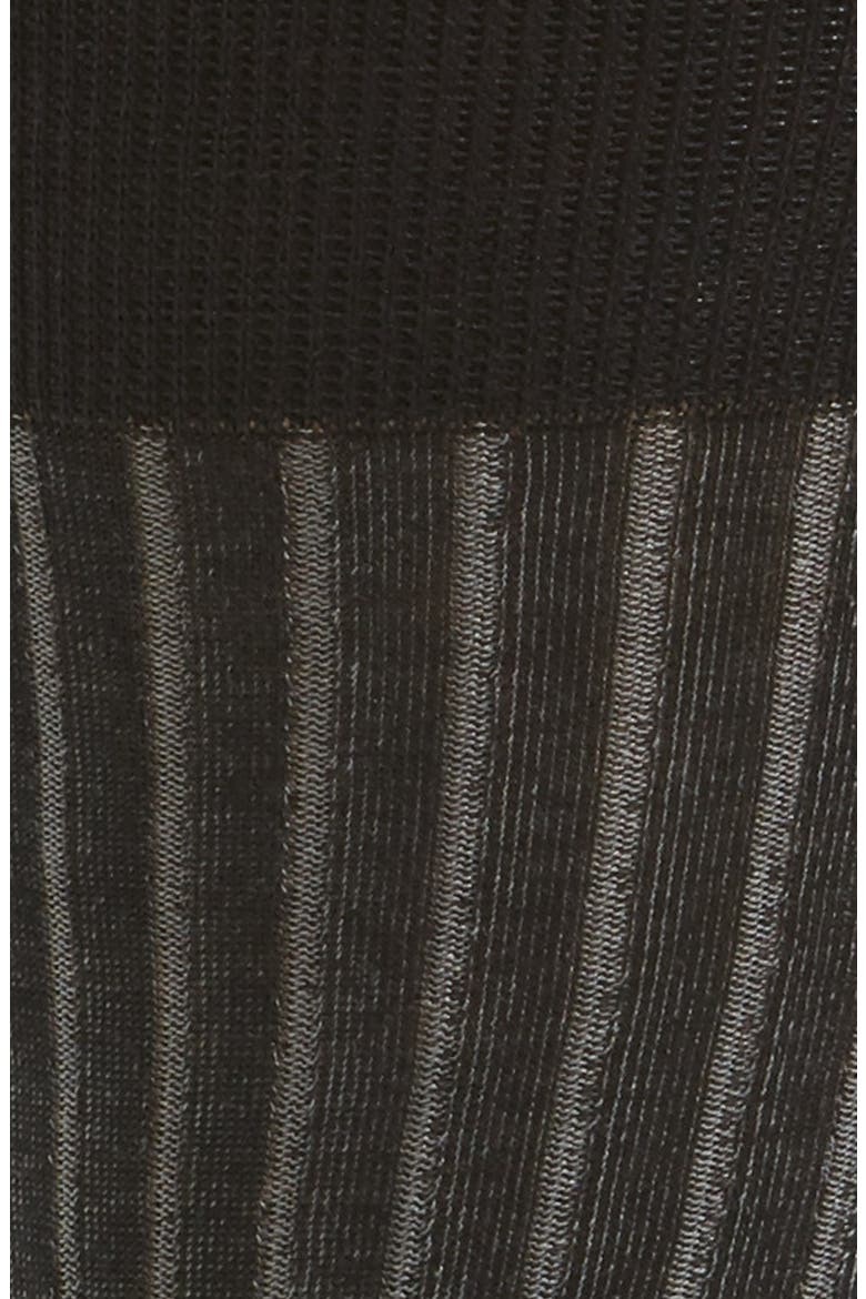 Shadow Cotton Socks, Alternate, color, BLACK/ GREY