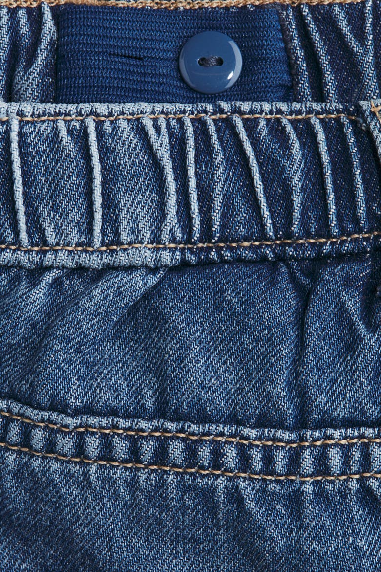 Loose-fit Ruffle-trimmed Jeans, Alternate, color, Denim blue
