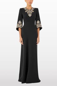 Jenny Packham Ice Cascade Embellished Dress