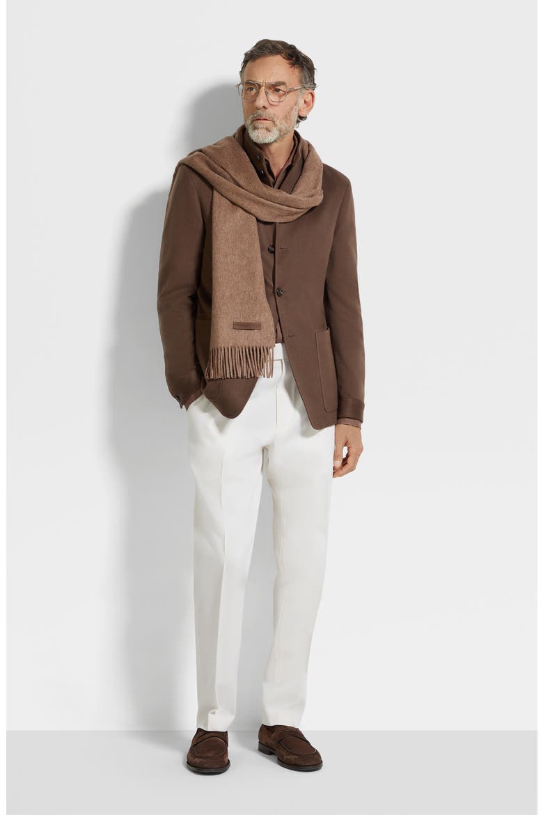 Oasi Cashmere Il Conte Jacket, Alternate, color, BROWN