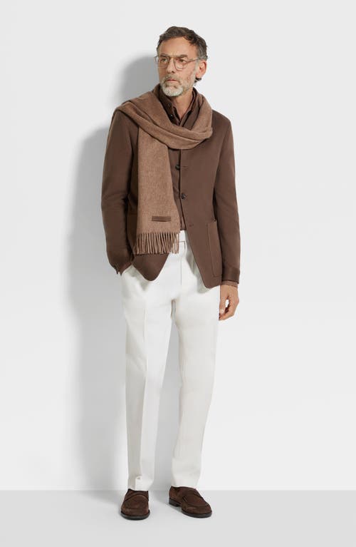 Zegna Oasi Cashmere Il Conte Jacket In Brown