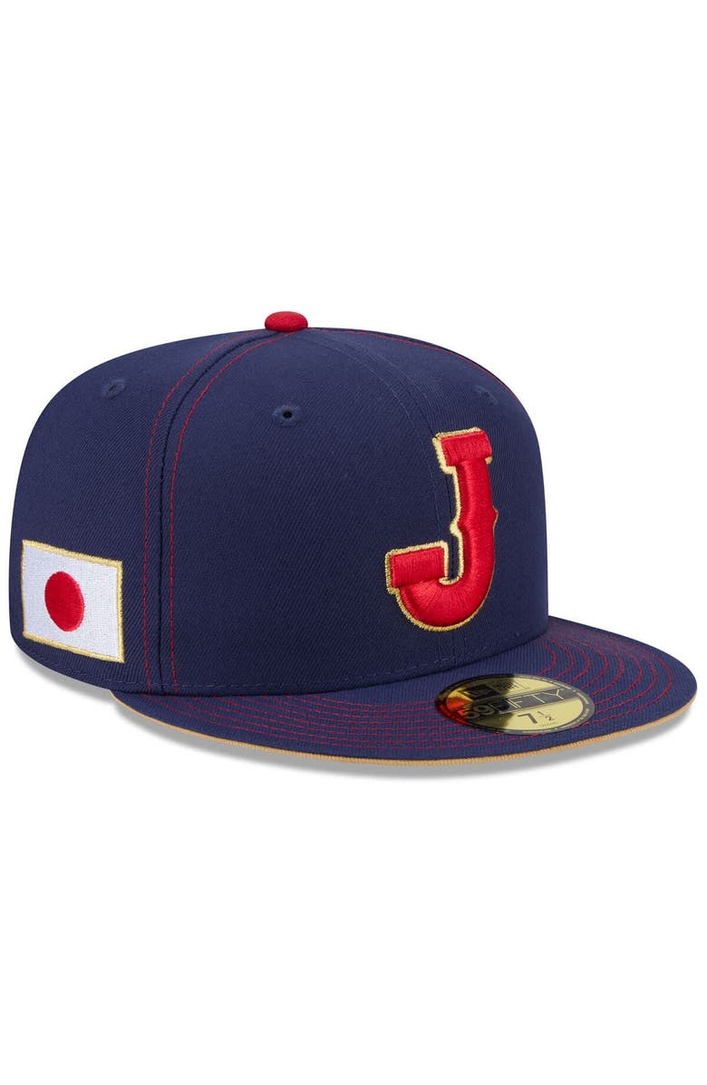 New Era Men's New Era Navy Japan Baseball 2026 World Baseball Classic 59FIFTY Fitted Hat, Main, color, Navy