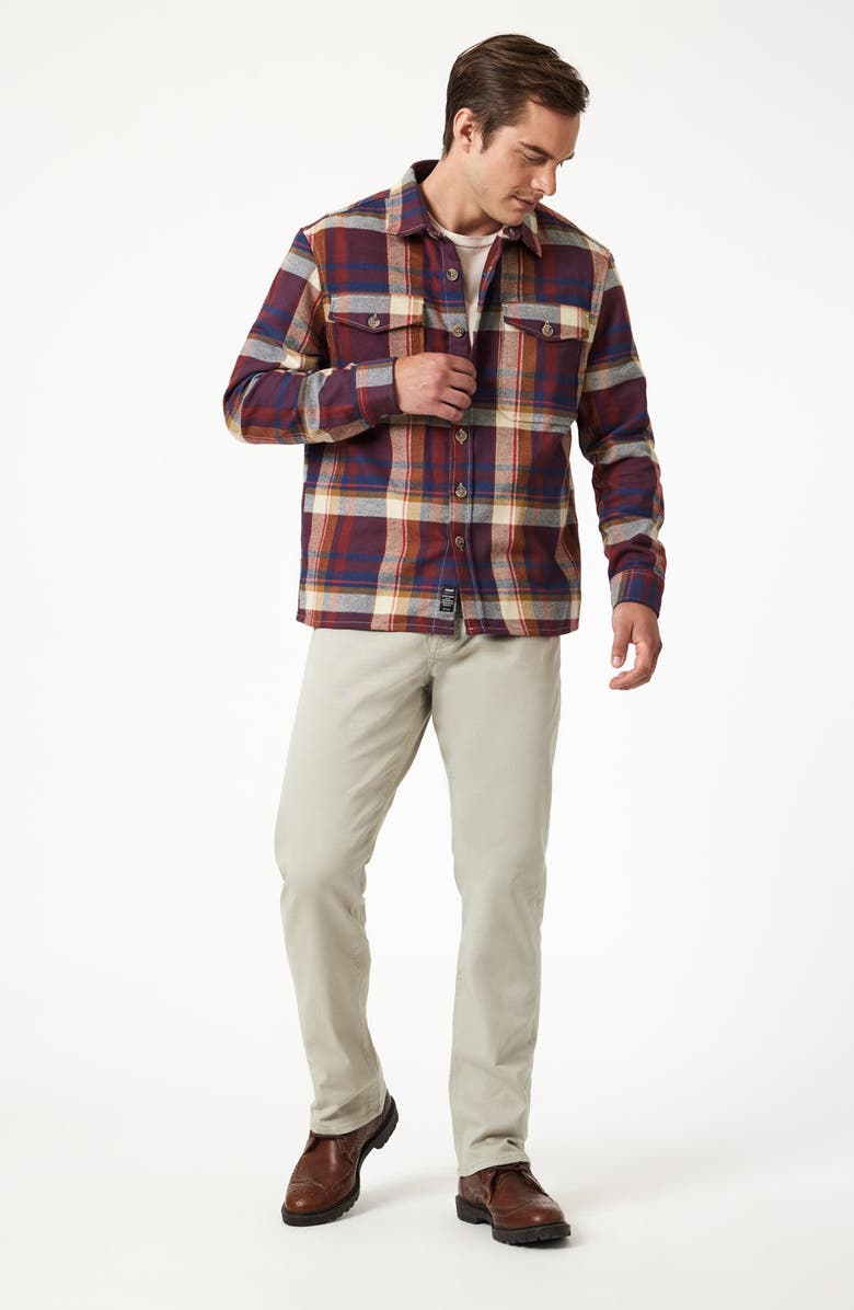 Mavi Jeans Matt Relaxed Straight Leg 5-Pocket Pants, Alternate, color, Silver Casual Twill