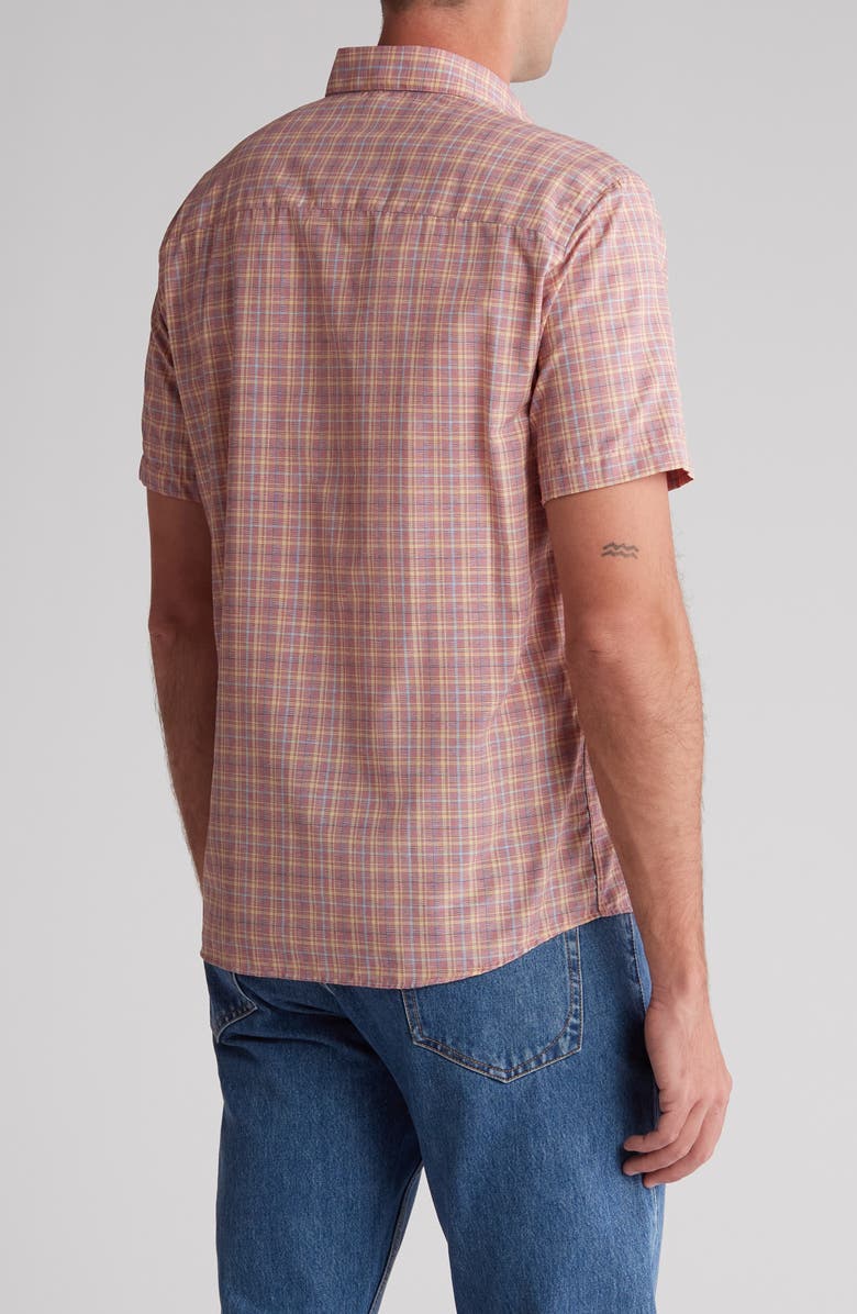 WESTZEROONE Bali Check Print Short Sleeve Shirt, Alternate, color,