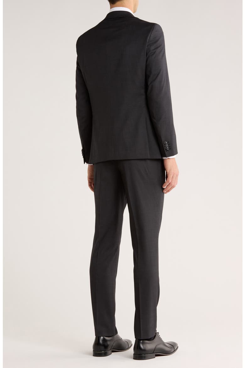 Two Button Wool Blend Two-Piece Suit Set, Alternate, color, CHARCOAL