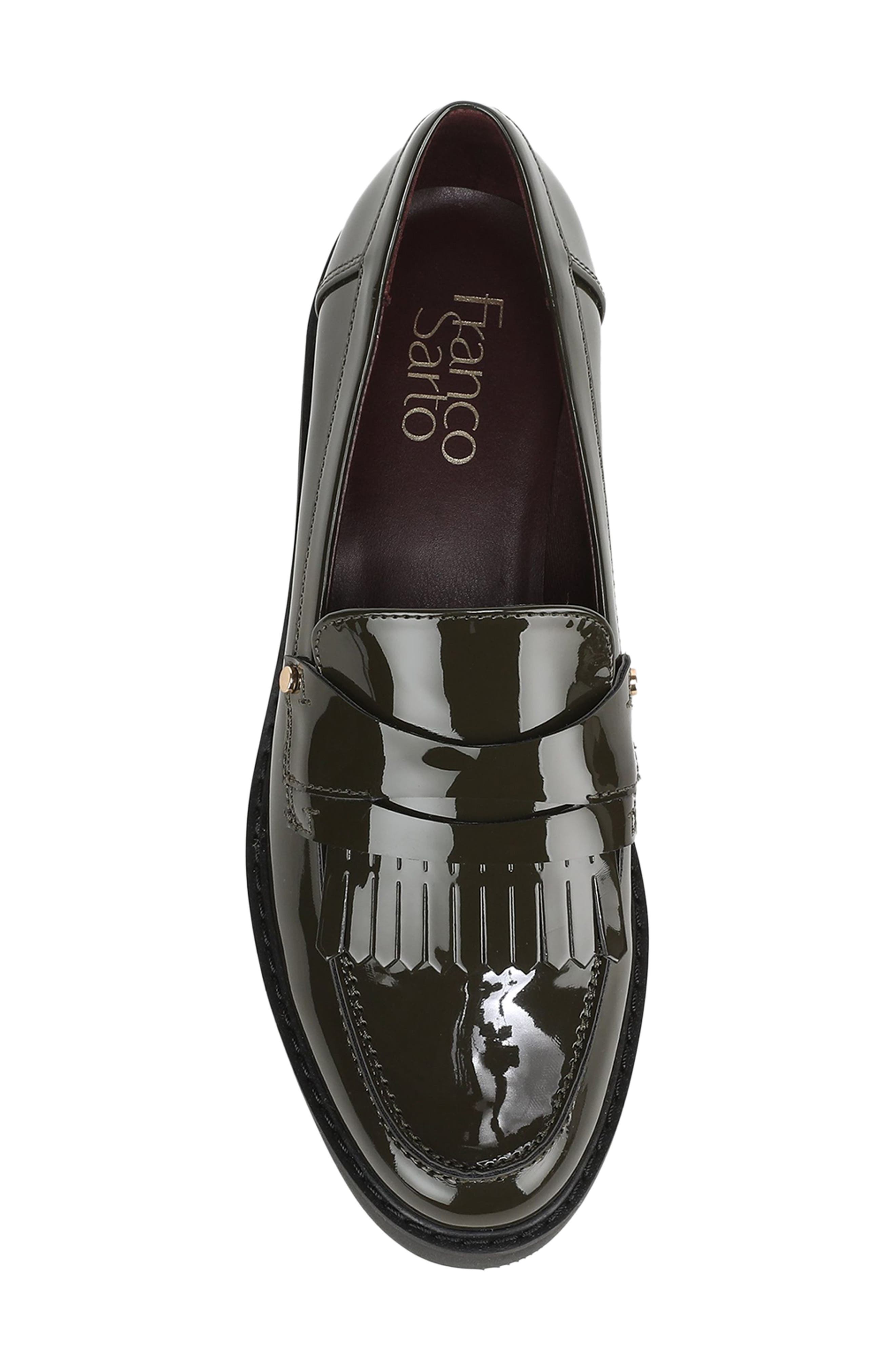 Calissa Faux Leather Loafer, Alternate, color, GREEN