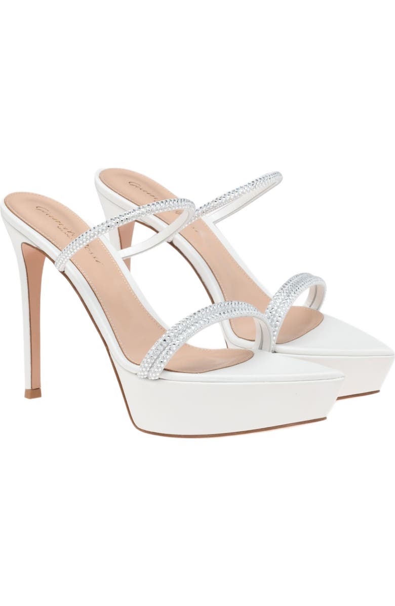 Gianvito Rossi Cannes Platform, Alternate, color, White