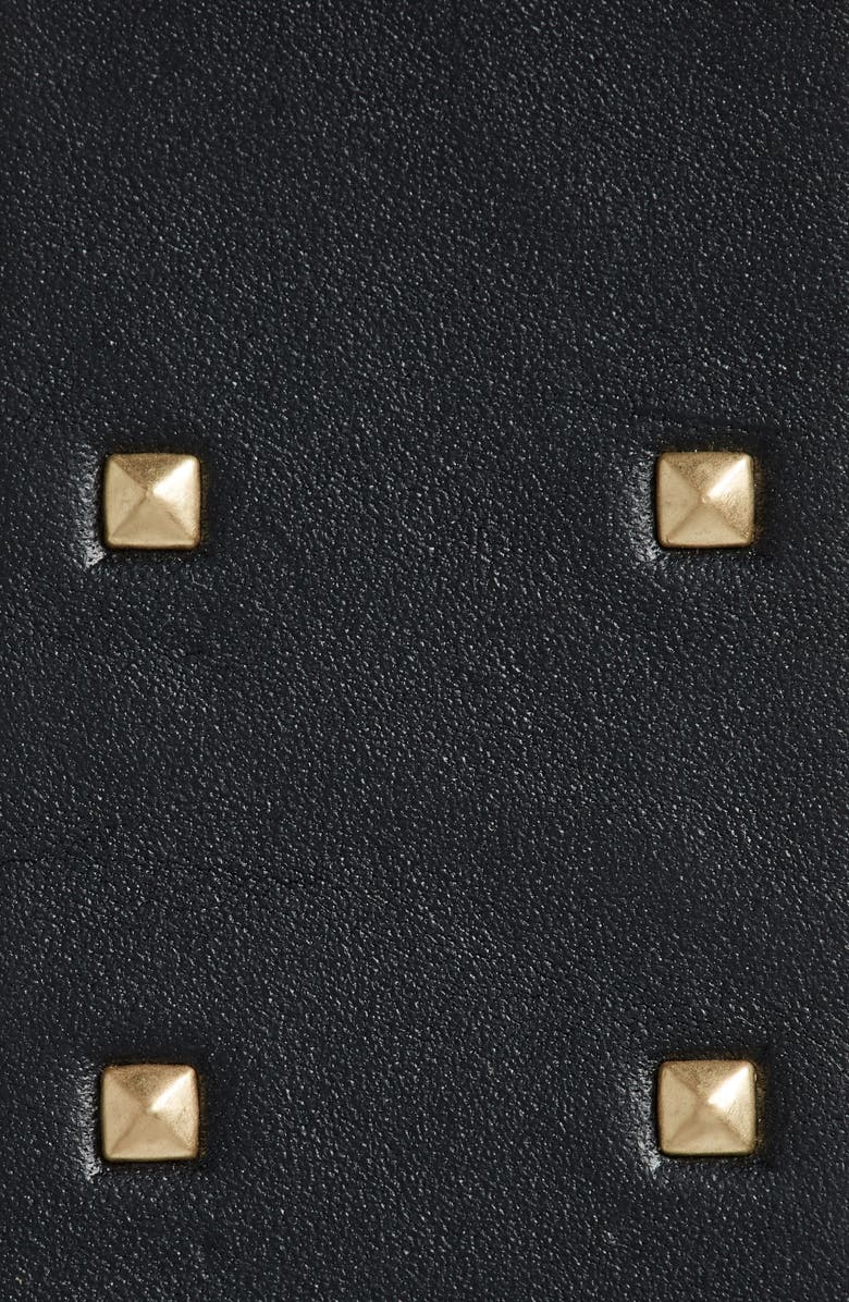 AllSaints Pyramid Stud & Eyelet Leather Belt, Alternate, color, 