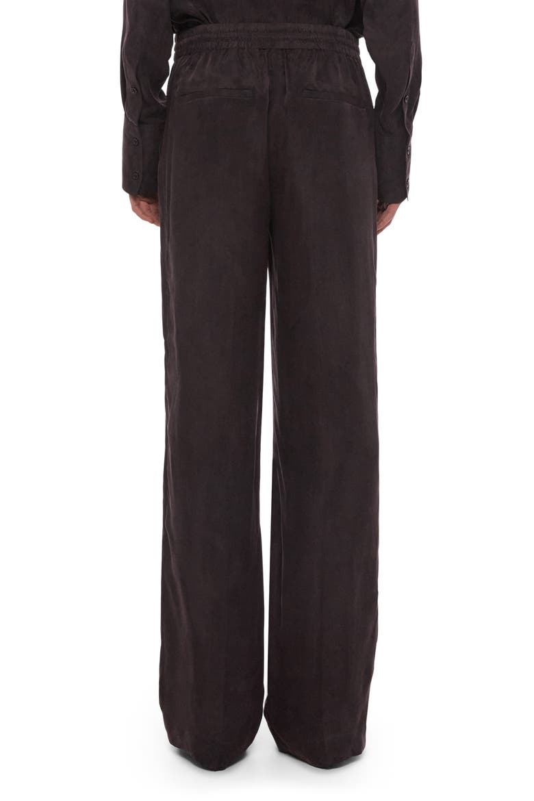 Fluid Microsuede Drawstring Pants, Alternate, color, TRUFFLE
