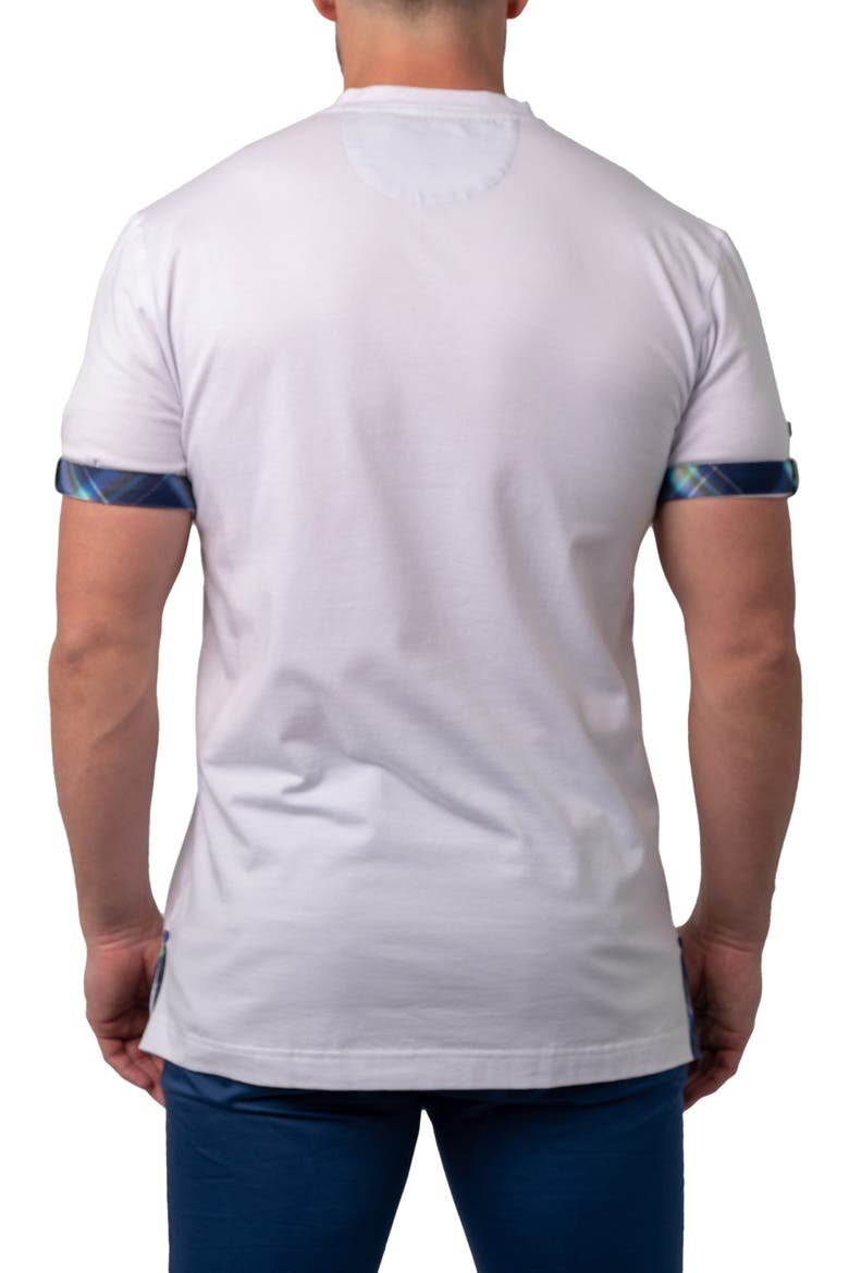 Vivaldisolidbeach White V-Neck T-Shirt, Alternate, color, WHITE
