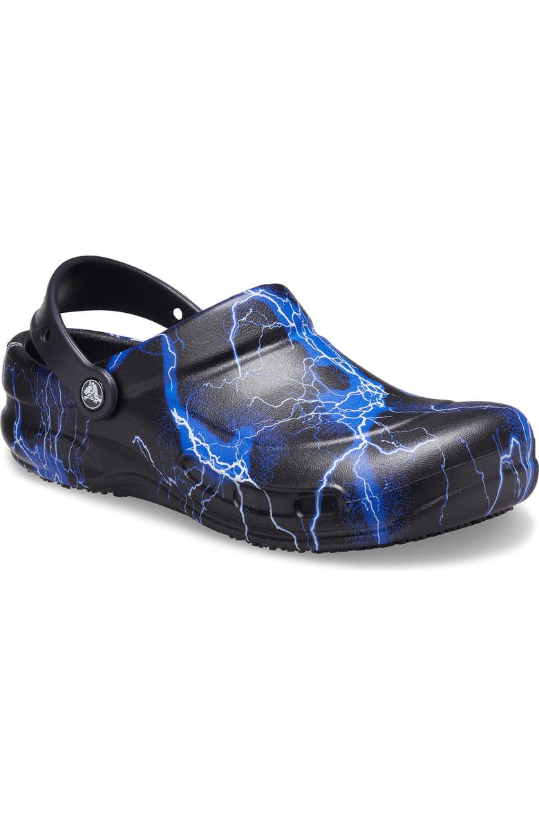 CROCS Bistro Graphic Clog, Main, color, Blk/Lnb