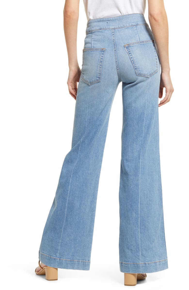 ASKK NY Brighton High Waist Wide Leg Jeans, Alternate, color, 