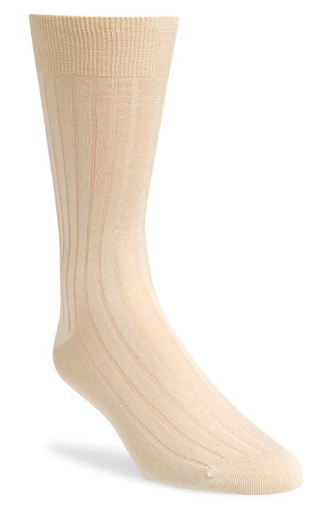 Cotton Rib Dress Socks