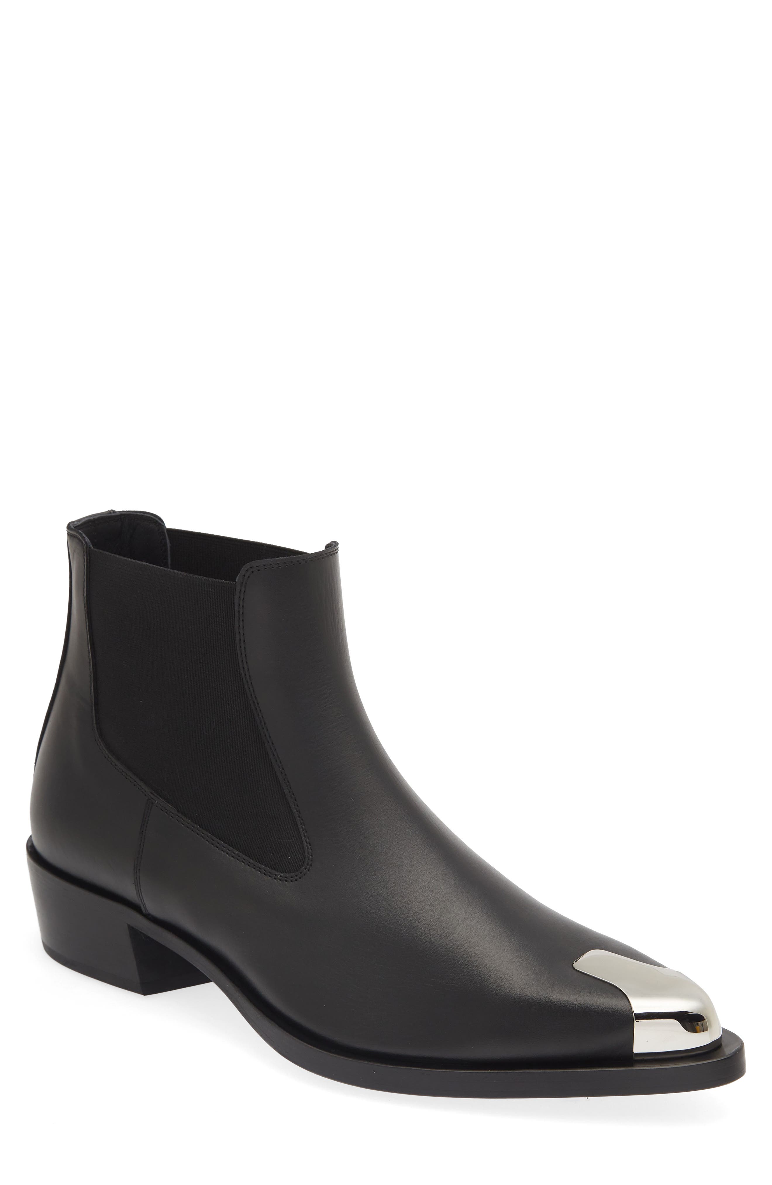 McQueen Punk Chelsea Boot, Main, color, 
