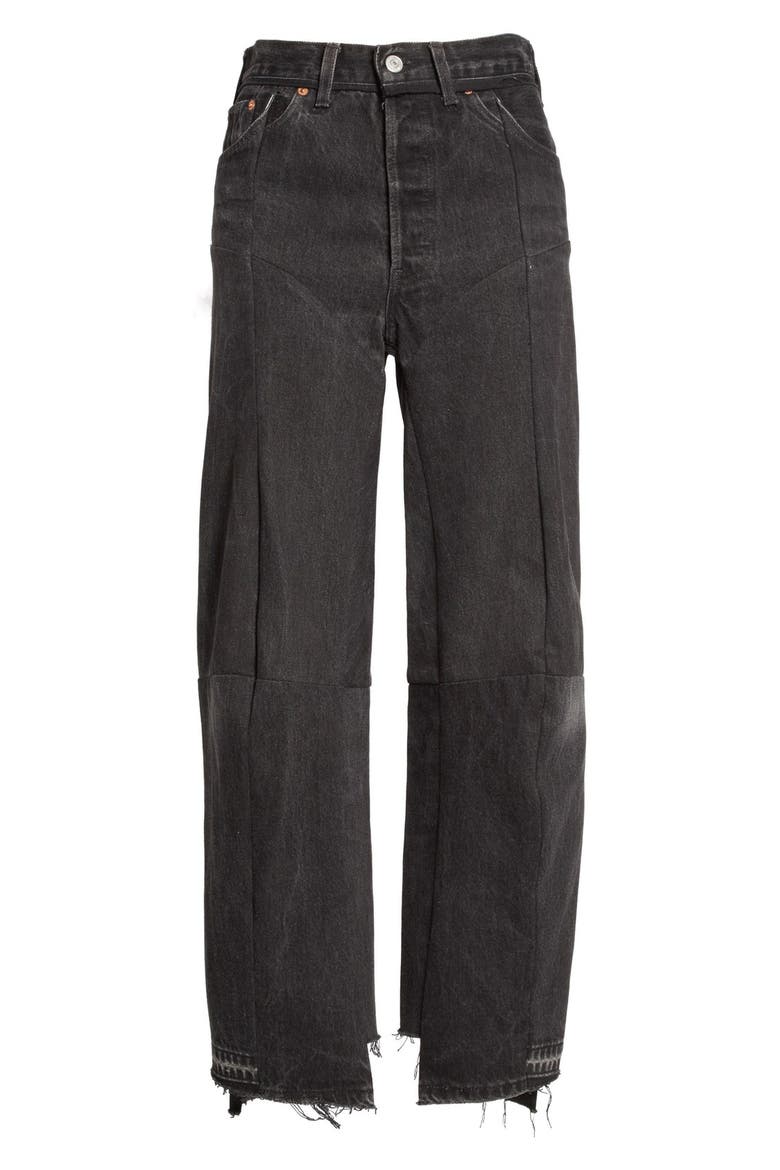 Retooled Moto Jeans, Alternate, color, BLACK