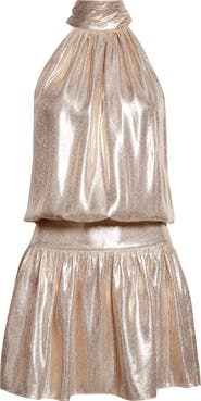 Ramy Brook Alexi Metallic Minidress