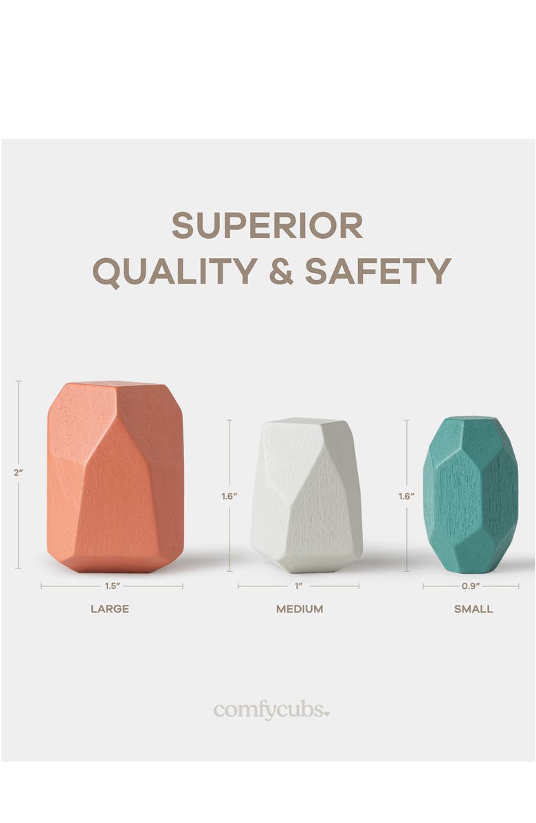 Comfy Cubs Stacking Blocks for Toddlers, Alternate, color, Dino Pack